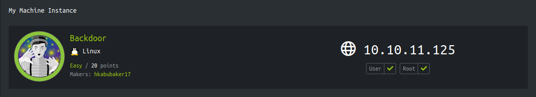 Hackthebox - Backdoor image