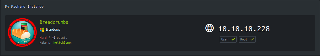 Hackthebox - Breadcrumbs image