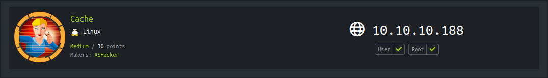 Hackthebox - Cache image