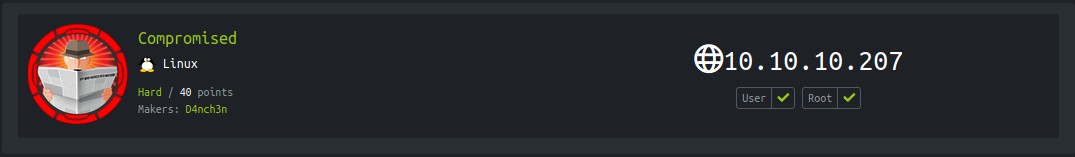 Hackthebox - Compromised image
