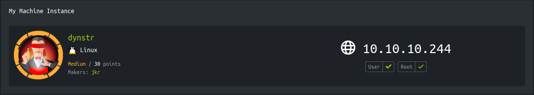 Hackthebox - Dynstr image