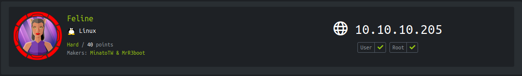 Hackthebox - Feline image