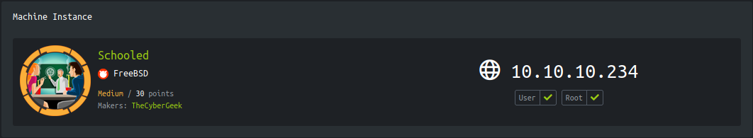 Hackthebox - Schooled image